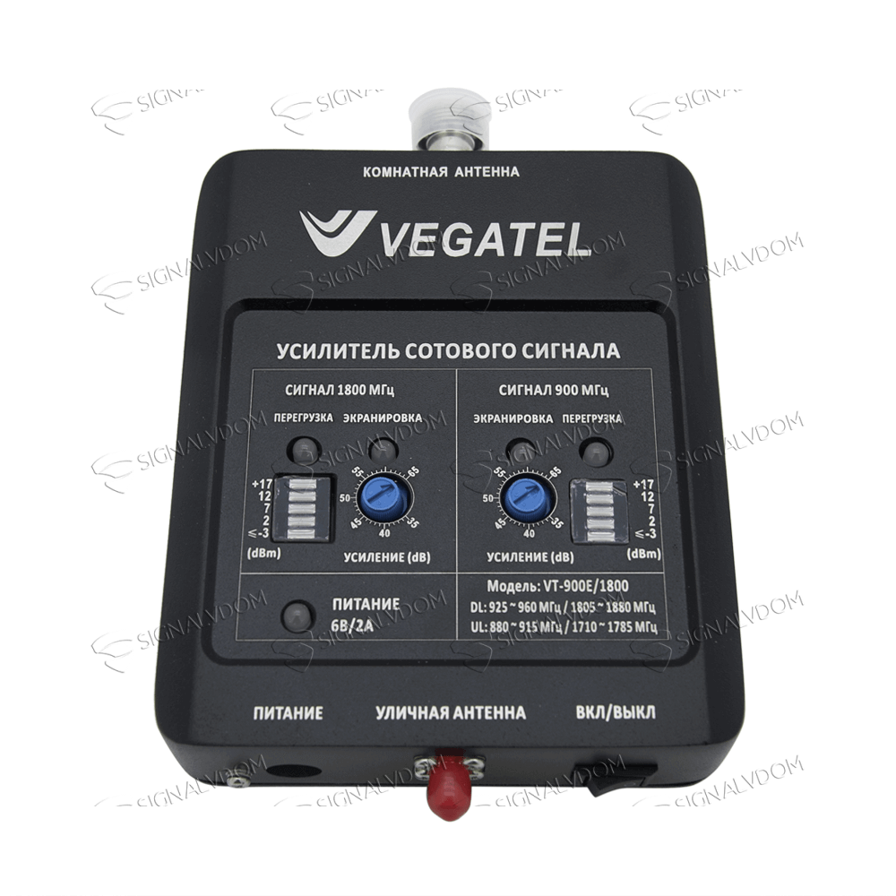 Усилитель сигнала VEGATEL VT-900E/1800 (LED) комплект - 2