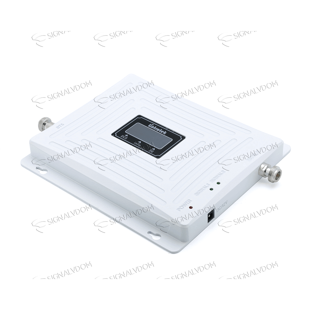 Усилитель сигнала Lintratek 900/1800/2100 mHz (для 2G/3G/4G) 65 dBi, кабель 10 м., комплект - 4