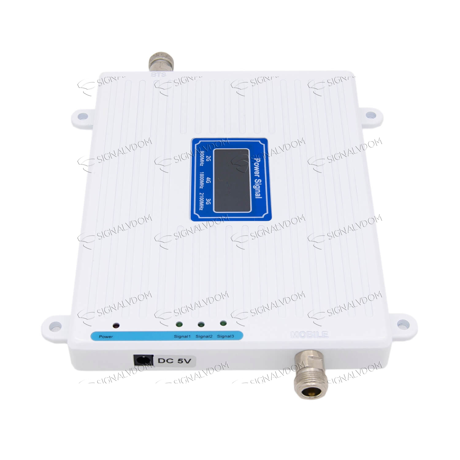 Усилитель сигнала Power Signal белый 900/1800/2100 MHz (для 2G, 3G, 4G) 70 dBi, кабель 15 м., комплект - 5
